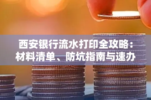 西安银行流水打印全攻略:材料清单、防坑指南与速办技巧