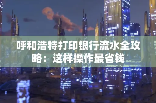 呼和浩特打印银行流水全攻略：这样操作最省钱