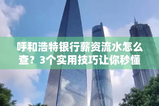 呼和浩特银行薪资流水怎么查?3个实用技巧让你秒懂