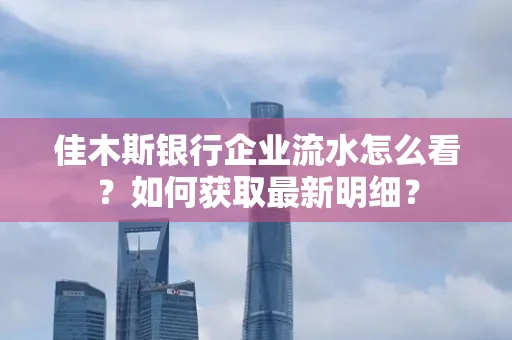 佳木斯银行企业流水怎么看?如何获取最新明细?