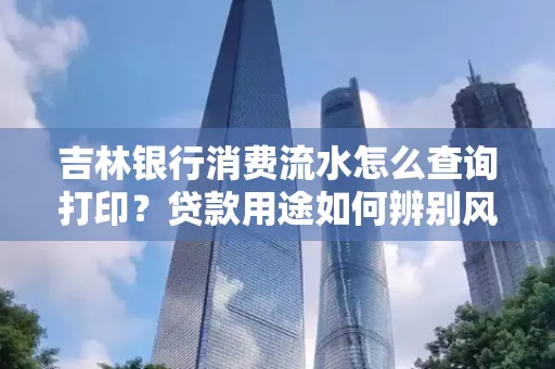 吉林银行消费流水怎么查询打印?贷款用途如何辨别风险?