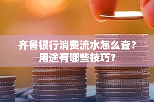 齐鲁银行消费流水怎么查？用途有哪些技巧？