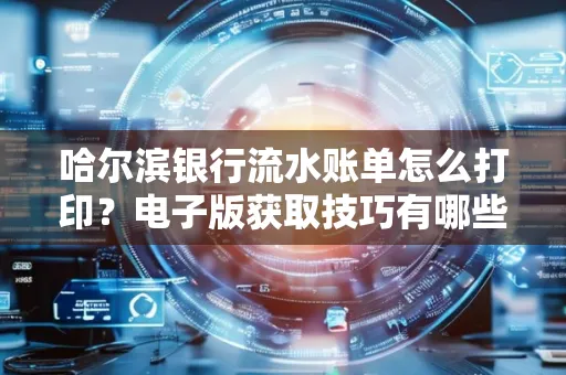 哈尔滨银行流水账单怎么打印?电子版获取技巧有哪些