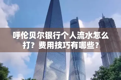 呼伦贝尔银行个人流水怎么打?费用技巧有哪些?