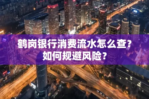 鹤岗银行消费流水怎么查？如何规避风险？