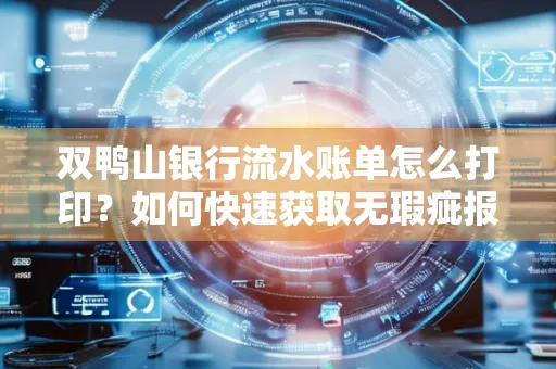 双鸭山银行流水账单怎么打印?如何快速获取无瑕疵报告?