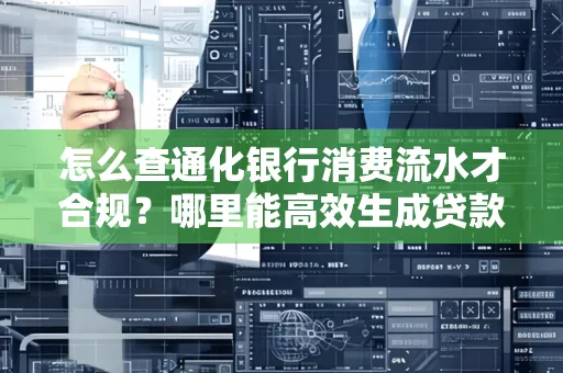 怎么查通化银行消费流水才合规?哪里能高效生成贷款所需明细?