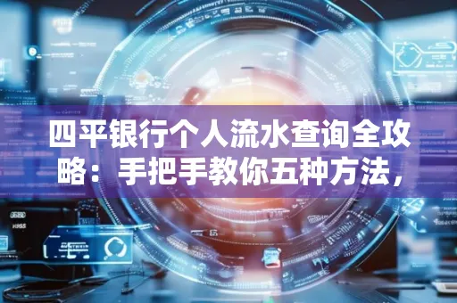 四平银行个人流水查询全攻略:手把手教你五种方法,三大避坑技巧必须警惕