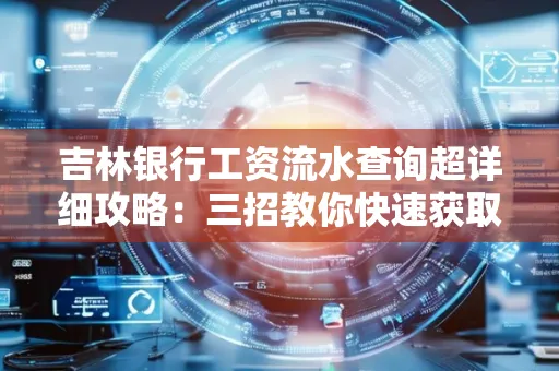吉林银行工资流水查询超详细攻略:三招教你快速获取高权威凭证