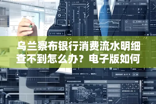 乌兰察布银行消费流水明细查不到怎么办?电子版如何获取攻克技巧?