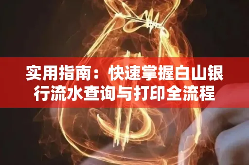 实用指南:快速掌握白山银行流水查询与打印全流程