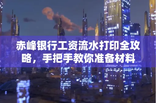 赤峰银行工资流水打印全攻略,手把手教你准备材料