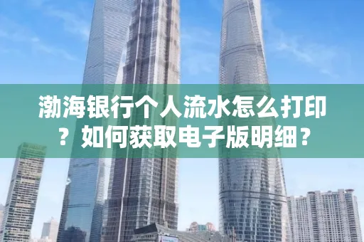 渤海银行个人流水怎么打印?如何获取电子版明细?