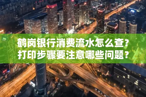 鹤岗银行消费流水怎么查?打印步骤要注意哪些问题?