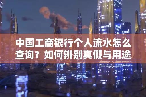 中国工商银行个人流水怎么查询?如何辨别真假与用途?