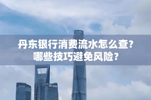 丹东银行消费流水怎么查?哪些技巧避免风险?