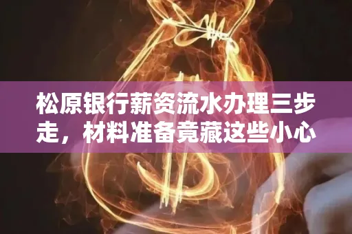 松原银行薪资流水办理三步走,材料准备竟藏这些小心机